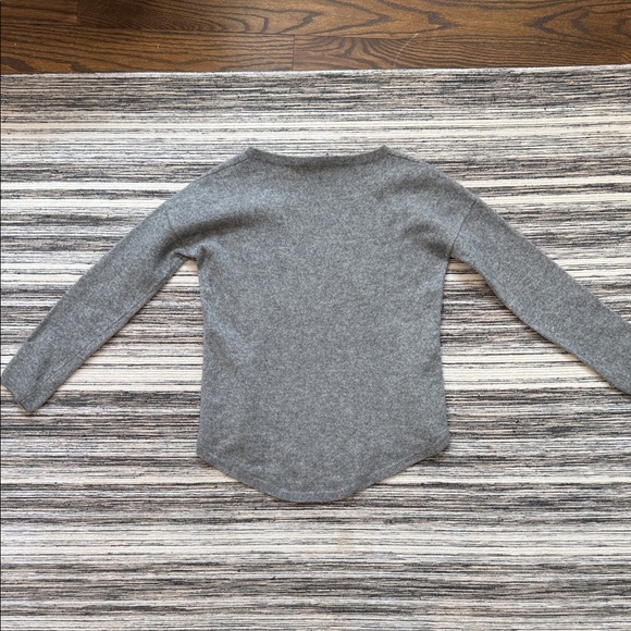 Eyes of London Cashmere Gray Sweater with Colorful Star Accents - Picture 4 of 4